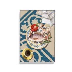 Fish Of The Day - Contemporary Still Life Art Featuring Seafood -Still Life Art Print(Fish Of The Day Contemporary Still Life Art Featuring Seafood Stretched Canvas Print Or Framed Fine Art Print Artwork 351746682)