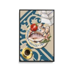 Fish Of The Day - Contemporary Still Life Art Featuring Seafood -Still Life Art Print(Fish Of The Day Contemporary Still Life Art Featuring Seafood Stretched Canvas Print Or Framed Fine Art Print Artwork 351746682) -Heart Wall Art Store Fish of the Day Contemporary Still Life Art Featuring Seafood Stretched Canvas Print or Framed Fine Art Print Artwork I Heart Wall Art Australia 1690181922338