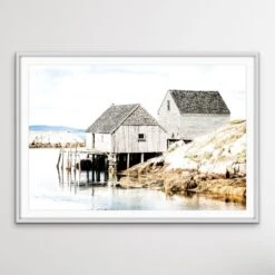 Fishing Hut - Hamptons And Coastal Style Photographic Print(Fishing Hut Hamptons And Coastal Style Photographic Print) -Heart Wall Art Store Fishing Hut Hamptons and Coastal Style Photographic Print I Heart Wall Art Australia 1634092528