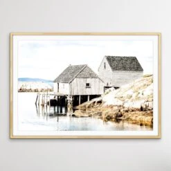 Fishing Hut - Hamptons And Coastal Style Photographic Print(Fishing Hut Hamptons And Coastal Style Photographic Print) -Heart Wall Art Store Fishing Hut Hamptons and Coastal Style Photographic Print I Heart Wall Art Australia 1634092535