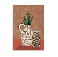 Flower Vase 4 By Emel Tunaboylu -Contemporary Floral VaseStill Life Art Print(Flower Vase 4 By Emel Tunaboylu Contemporary Floral Vase Stretched Canvas Print Or Framed Fine Art Print Artwork 361776897)
