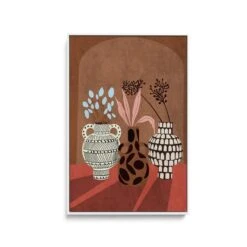 Flower Vase 5 By Emel Tunaboylu -Contemporary Floral VaseStill Life Art Print(Flower Vase 5 By Emel Tunaboylu Contemporary Floral Vase Stretched Canvas Print Or Framed Fine Art Print Artwork 361776896)