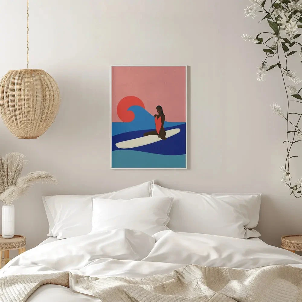 Girl On A Surfboard - Stretched Canvas, Poster Or Fine Art Print(Girl On A Surfboard Stretched Canvas Poster Or Fine Art Print) 11 Girl On A Surfboard - Stretched Canvas, Poster Or Fine Art Print(Girl On A Surfboard Stretched Canvas Poster Or Fine Art Print) - Image 11