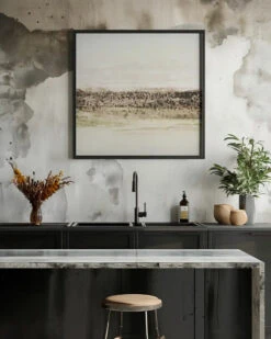 Green Horizon - Square Stretched Canvas, Poster Or Fine Art Print(Green Horizon Square Stretched Canvas Poster Or Fine Art Print) -Heart Wall Art Store Green Horizon Square Stretched Canvas Poster or Fine Art Print I Heart Wall Art 44873834