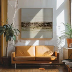 Green Horizon - Square Stretched Canvas, Poster Or Fine Art Print(Green Horizon Square Stretched Canvas Poster Or Fine Art Print) -Heart Wall Art Store Green Horizon Square Stretched Canvas Poster or Fine Art Print I Heart Wall Art 44873941