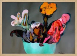 Green Vase - Stretched Canvas, Poster Or Fine Art Print(Green Vase Stretched Canvas Poster Or Fine Art Print) -Heart Wall Art Store Green Vase Stretched Canvas Poster or Fine Art Print I Heart Wall Art 43150583