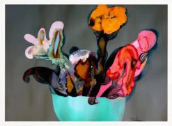 Green Vase - Stretched Canvas, Poster Or Fine Art Print(Green Vase Stretched Canvas Poster Or Fine Art Print) -Heart Wall Art Store Green Vase Stretched Canvas Poster or Fine Art Print I Heart Wall Art 43150685