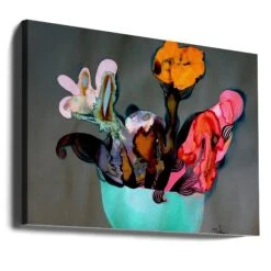 Green Vase - Stretched Canvas, Poster Or Fine Art Print(Green Vase Stretched Canvas Poster Or Fine Art Print) -Heart Wall Art Store Green Vase Stretched Canvas Poster or Fine Art Print I Heart Wall Art 43150845