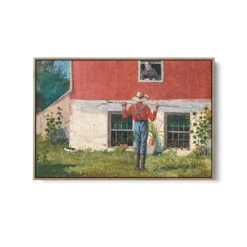 In The Garden By Winslow Homer - Vintage American Art Print(In The Garden By Winslow Homer Vintage American Art Print)