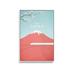Japan By Henry Rivers - Stretched Canvas Print Or Framed Fine Art Print - Artwork- Vintage Inspired Travel Poster(Japan By Henry Rivers Stretched Canvas Print Or Framed Fine Art Print Artwork Vintage Inspired Travel Poster 354213822)