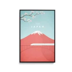 Japan By Henry Rivers - Stretched Canvas Print Or Framed Fine Art Print - Artwork- Vintage Inspired Travel Poster(Japan By Henry Rivers Stretched Canvas Print Or Framed Fine Art Print Artwork Vintage Inspired Travel Poster 354213822) -Heart Wall Art Store Japan by Henry Rivers Stretched Canvas Print or Framed Fine Art Print Artwork Vintage Inspired Travel Poster I Heart Wall Art Australia 1694670175839