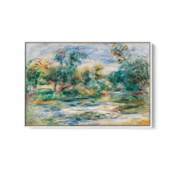 Landscape (Paysage) 1917by Renoir - Fine Art Or Canvas Print(Landscape Paysage 1917 By Renoir Fine Art Or Canvas Print) -Heart Wall Art Store Landscape by Renoir Landscape by Renoir Landscape Stretched Canvas WHITE.psd Landscape by Renoir 6