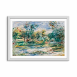 Landscape (Paysage) 1917by Renoir - Fine Art Or Canvas Print(Landscape Paysage 1917 By Renoir Fine Art Or Canvas Print) -Heart Wall Art Store Landscape by Renoir Landscape by Renoir White Frame Mockup Landscape.psd Landscape by Renoir 9