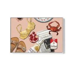 Mess On The Beach - Contemporary Still Art Featuring Seafood And Beer- Stretched Canvas Print Or Framed Fine Art Print - Artwork(Mess On The Beach Contemporary Still Art Featuring Seafood And Beer Stretched Canvas Print Or Framed Fine Art Print Artwork 351735181)