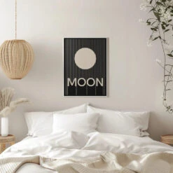 Moon - Stretched Canvas, Poster Or Fine Art Print(Moon Stretched Canvas Poster Or Fine Art Print) -Heart Wall Art Store Moon Stretched Canvas Poster or Fine Art Print I Heart Wall Art 47847293