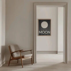 Moon - Stretched Canvas, Poster Or Fine Art Print(Moon Stretched Canvas Poster Or Fine Art Print) -Heart Wall Art Store Moon Stretched Canvas Poster or Fine Art Print I Heart Wall Art 47847385