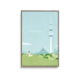 Munich By Henry Rivers - Stretched Canvas Print Or Framed Fine Art Print - Artwork- Vintage Inspired Travel Poster(Munich By Henry Rivers Stretched Canvas Print Or Framed Fine Art Print Artwork Vintage Inspired Travel Poster 354214183) -Heart Wall Art Store Munich by Henry Rivers Stretched Canvas Print or Framed Fine Art Print Artwork Vintage Inspired Travel Poster I Heart Wall Art Australia 1694670265837