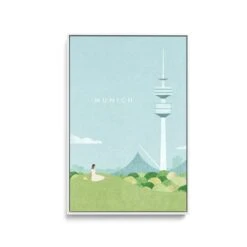 Munich By Henry Rivers - Stretched Canvas Print Or Framed Fine Art Print - Artwork- Vintage Inspired Travel Poster(Munich By Henry Rivers Stretched Canvas Print Or Framed Fine Art Print Artwork Vintage Inspired Travel Poster 354214183) -Heart Wall Art Store Munich by Henry Rivers Stretched Canvas Print or Framed Fine Art Print Artwork Vintage Inspired Travel Poster I Heart Wall Art Australia 1694670269213