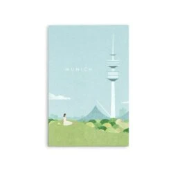 Munich By Henry Rivers - Stretched Canvas Print Or Framed Fine Art Print - Artwork- Vintage Inspired Travel Poster(Munich By Henry Rivers Stretched Canvas Print Or Framed Fine Art Print Artwork Vintage Inspired Travel Poster 354214183) -Heart Wall Art Store Munich by Henry Rivers Stretched Canvas Print or Framed Fine Art Print Artwork Vintage Inspired Travel Poster I Heart Wall Art Australia 1694670273513