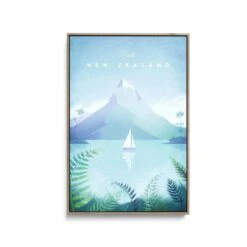 New Zealand By Henry Rivers - Stretched Canvas Print Or Framed Fine Art Print - Artwork- Vintage Inspired Travel Poster(New Zealand By Henry Rivers Stretched Canvas Print Or Framed Fine Art Print Artwork Vintage Inspired Travel Poster 354214235) -Heart Wall Art Store New Zealand by Henry Rivers Stretched Canvas Print or Framed Fine Art Print Artwork Vintage Inspired Travel Poster I Heart Wall Art Australia 1694672513655