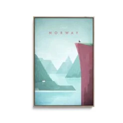 Norway By Henry Rivers - Stretched Canvas Print Or Framed Fine Art Print - Artwork- Vintage Inspired Travel Poster(Norway By Henry Rivers Stretched Canvas Print Or Framed Fine Art Print Artwork Vintage Inspired Travel Poster 354214237) -Heart Wall Art Store Norway by Henry Rivers Stretched Canvas Print or Framed Fine Art Print Artwork Vintage Inspired Travel Poster I Heart Wall Art Australia 1694667126927