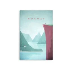 Norway By Henry Rivers - Stretched Canvas Print Or Framed Fine Art Print - Artwork- Vintage Inspired Travel Poster(Norway By Henry Rivers Stretched Canvas Print Or Framed Fine Art Print Artwork Vintage Inspired Travel Poster 354214237) -Heart Wall Art Store Norway by Henry Rivers Stretched Canvas Print or Framed Fine Art Print Artwork Vintage Inspired Travel Poster I Heart Wall Art Australia 1694667135911