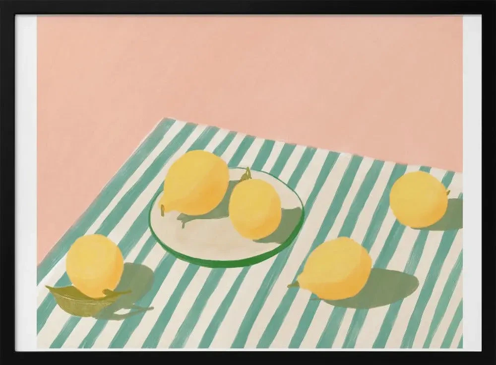 Lemons And Stripes - Stretched Canvas, Poster Or Fine Art Print(Pandclemonsandstripes Copy Stretched Canvas Poster Or Fine Art Print) 1 Lemons And Stripes - Stretched Canvas, Poster Or Fine Art Print(Pandclemonsandstripes Copy Stretched Canvas Poster Or Fine Art Print)