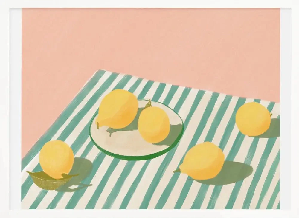 Lemons And Stripes - Stretched Canvas, Poster Or Fine Art Print(Pandclemonsandstripes Copy Stretched Canvas Poster Or Fine Art Print) 4 Lemons And Stripes - Stretched Canvas, Poster Or Fine Art Print(Pandclemonsandstripes Copy Stretched Canvas Poster Or Fine Art Print) - Image 4