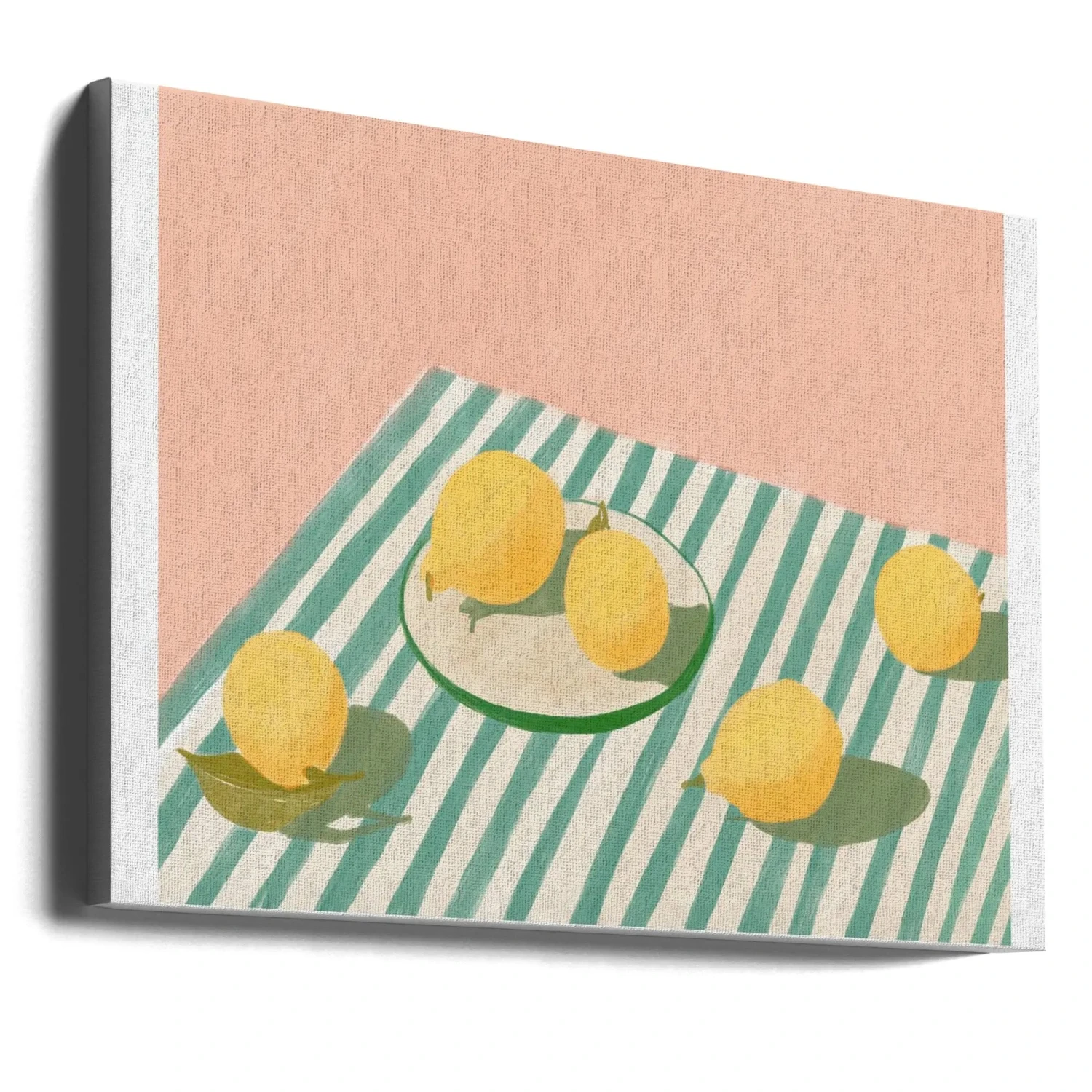 Lemons And Stripes - Stretched Canvas, Poster Or Fine Art Print(Pandclemonsandstripes Copy Stretched Canvas Poster Or Fine Art Print) 6 Lemons And Stripes - Stretched Canvas, Poster Or Fine Art Print(Pandclemonsandstripes Copy Stretched Canvas Poster Or Fine Art Print) - Image 6