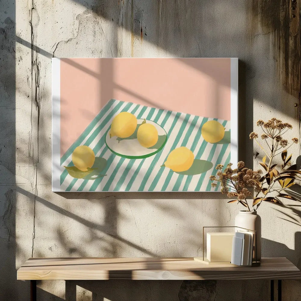 Lemons And Stripes - Stretched Canvas, Poster Or Fine Art Print(Pandclemonsandstripes Copy Stretched Canvas Poster Or Fine Art Print) 9 Lemons And Stripes - Stretched Canvas, Poster Or Fine Art Print(Pandclemonsandstripes Copy Stretched Canvas Poster Or Fine Art Print) - Image 9