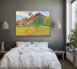 Paul Gauguin's Tahitian Landscape (1891)(Paul Gauguins Tahitian Landscape 1891) -Heart Wall Art Store Paul Gauguin s Tahitian Landscape 1891 I Heart Wall Art Australia 1670206578