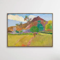 Paul Gauguin's Tahitian Landscape (1891)(Paul Gauguins Tahitian Landscape 1891) -Heart Wall Art Store Paul Gauguin s Tahitian Landscape 1891 I Heart Wall Art Australia 1670206587