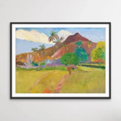 Paul Gauguin's Tahitian Landscape (1891)(Paul Gauguins Tahitian Landscape 1891) -Heart Wall Art Store Paul Gauguin s Tahitian Landscape 1891 I Heart Wall Art Australia 1670207231