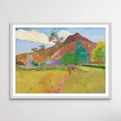 Paul Gauguin's Tahitian Landscape (1891)(Paul Gauguins Tahitian Landscape 1891) -Heart Wall Art Store Paul Gauguin s Tahitian Landscape 1891 I Heart Wall Art Australia 1670207235