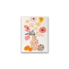Animal Print Flora - Vase Of Flowers Stretched Canvas Or Wall Art Print(Animal Print Flora Vase Of Flowers Stretched Canvas Or Wall Art Print)
