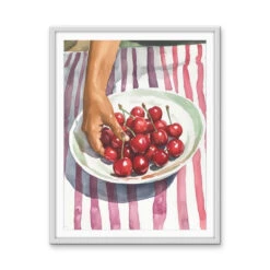 Cherry Harvest - Still Life Watercolour Canvas Or Art Print(Cherry Harvest Still Life Watercolour Canvas Or Art Print) -Heart Wall Art Store Photo14 11 2024 82848pm