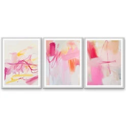 Wonder - Three Piece Pink Abstract Set, Stretched Canvas Or Wall Art Print(Wonder Three Piece Pink Abstract Set Stretched Canvas Or Wall Art Print) 9 Wonder - Three Piece Pink Abstract Set, Stretched Canvas Or Wall Art Print(Wonder Three Piece Pink Abstract Set Stretched Canvas Or Wall Art Print) -Heart Wall Art Store Photo28 4 2025 33133pm