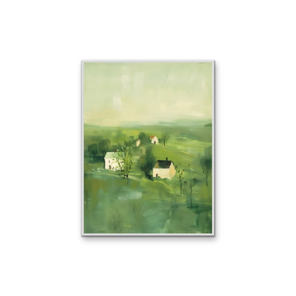 Always Close By - Green Abstract House Landscape, Stretched Canvas Or Wall Art Print(Always Close By Green Abstract House Landscape Stretched Canvas Or Wall Art Print) 6 Always Close By - Green Abstract House Landscape, Stretched Canvas Or Wall Art Print(Always Close By Green Abstract House Landscape Stretched Canvas Or Wall Art Print) - Image 6