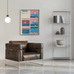 Poster Tennis Double Vault - Stretched Canvas, Poster Or Fine Art Print(Poster Tennis Double Vault Stretched Canvas Poster Or Fine Art Print) -Heart Wall Art Store Poster Tennis Double Vault Stretched Canvas Poster or Fine Art Print I Heart Wall Art 47862845