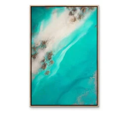 Rocky Shoreline - Aerial Coastal Artwork By Petra Meikle De Vlas(Rocky Shoreline Aerial Coastal Artwork By Petra Meikle De Vlas) -Heart Wall Art Store Rocky Shoreline Aerial Coastal Artwork by Petra Meikle de Vlas I Heart Wall Art Australia 48213771