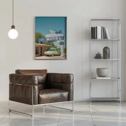 Route 66 - Stretched Canvas, Poster Or Fine Art Print(Route 66 Stretched Canvas Poster Or Fine Art Print) -Heart Wall Art Store Route 66 Stretched Canvas Poster or Fine Art Print I Heart Wall Art 43396565