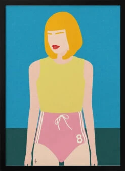 Runner Girl - Stretched Canvas, Poster Or Fine Art Print(Runner Girl Stretched Canvas Poster Or Fine Art Print)