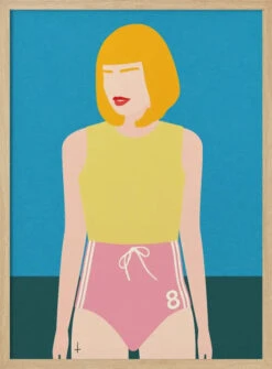 Runner Girl - Stretched Canvas, Poster Or Fine Art Print(Runner Girl Stretched Canvas Poster Or Fine Art Print) -Heart Wall Art Store Runner Girl Stretched Canvas Poster or Fine Art Print I Heart Wall Art 47857252