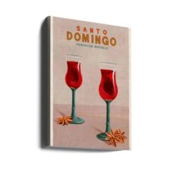 Santo Domingo Tall Cocktail Poster - Stretched Canvas, Poster Or Fine Art Print(Santo Domingo Tall Cocktail Poster Stretched Canvas Poster Or Fine Art Print) -Heart Wall Art Store Santo Domingo Tall Cocktail Poster Stretched Canvas Poster or Fine Art Print I Heart Wall Art 44820161