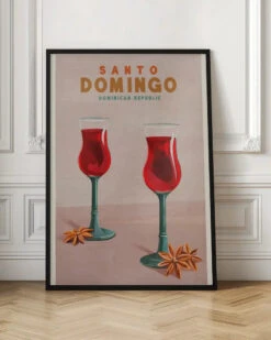Santo Domingo Tall Cocktail Poster - Stretched Canvas, Poster Or Fine Art Print(Santo Domingo Tall Cocktail Poster Stretched Canvas Poster Or Fine Art Print) -Heart Wall Art Store Santo Domingo Tall Cocktail Poster Stretched Canvas Poster or Fine Art Print I Heart Wall Art 44820352