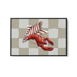 Signore Lobster - Contemporary Still Life Art Featuring Seafood -Still Life Art Print(Signore Lobster Contemporary Still Art Stretched Canvas Print Or Framed Fine Art Print Artwork 351735183) -Heart Wall Art Store Signore Lobster Contemporary Still Art Stretched Canvas Print or Framed Fine Art Print Artwork I Heart Wall Art Australia 1688513632512