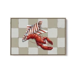 Signore Lobster - Contemporary Still Life Art Featuring Seafood -Still Life Art Print(Signore Lobster Contemporary Still Art Stretched Canvas Print Or Framed Fine Art Print Artwork 351735183) -Heart Wall Art Store Signore Lobster Contemporary Still Art Stretched Canvas Print or Framed Fine Art Print Artwork I Heart Wall Art Australia 1688513635246