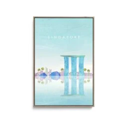 Singapore By Henry Rivers - Stretched Canvas Print Or Framed Fine Art Print - Artwork- Vintage Inspired Travel Poster(Singapore By Henry Rivers Stretched Canvas Print Or Framed Fine Art Print Artwork Vintage Inspired Travel Poster 354217748) -Heart Wall Art Store Singapore by Henry Rivers Stretched Canvas Print or Framed Fine Art Print Artwork Vintage Inspired Travel Poster I Heart Wall Art Australia 1691986213184