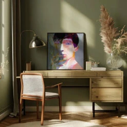 Smoky - Square Stretched Canvas, Poster Or Fine Art Print(Smoky Square Stretched Canvas Poster Or Fine Art Print) -Heart Wall Art Store Smoky Square Stretched Canvas Poster or Fine Art Print I Heart Wall Art 43086696