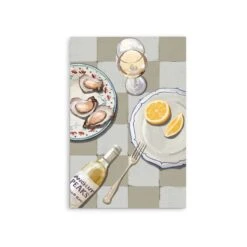 Sour Tasting - Contemporary Still Life Art Featuring Oysters Seafood And Lemon -Still Life Art Print(Sour Tasting Contemporary Still Art Stretched Canvas Print Or Framed Fine Art Print Artwork 351735882) -Heart Wall Art Store Sour Tasting Contemporary Still Art Stretched Canvas Print or Framed Fine Art Print Artwork I Heart Wall Art Australia 1688513306846